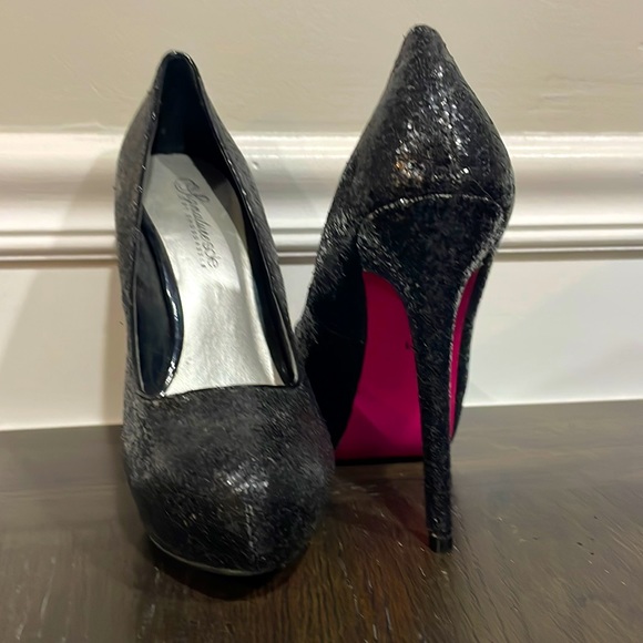 Shoe Dazzle Shoes - Glitter Pink Bottom HIGH Heels